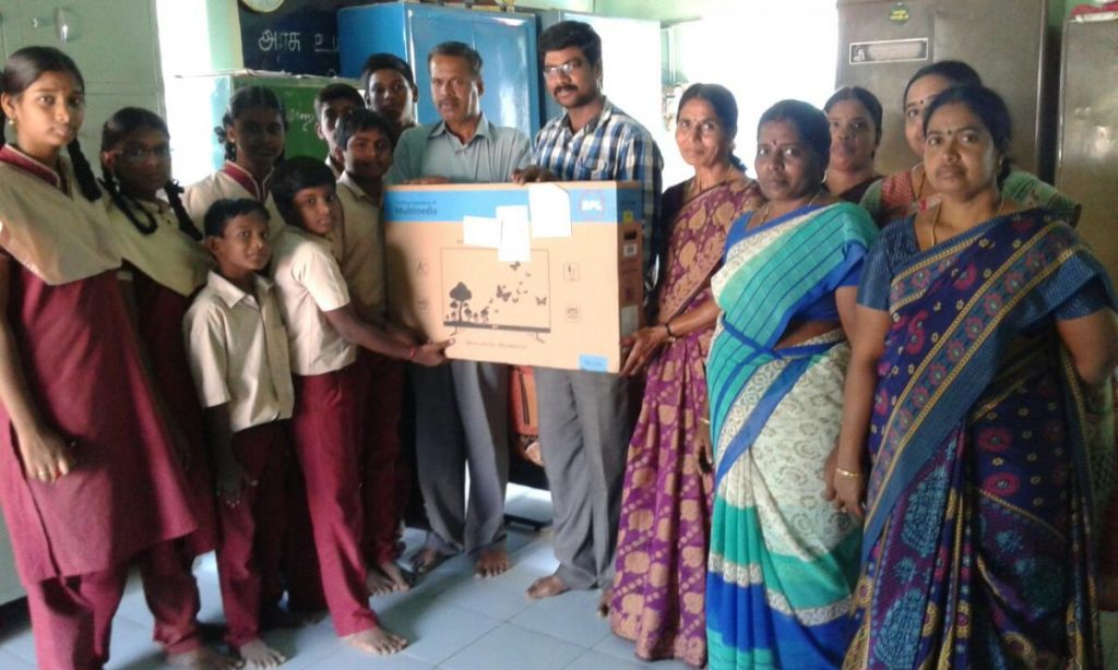 Photo 1 of 1 – TV Donation to Govt School
