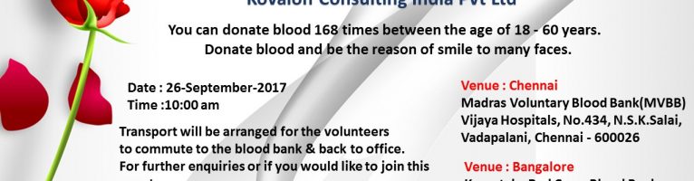 Sep 2017 – Blood Donation Drive