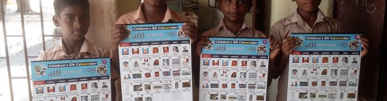 Mar 2017 – Kids Learning Calendars to Govt. Schools